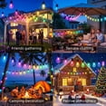 thumbnail image 5 of BDEKIL 200FT RGB+IC LED Outdoor String Lights, Color Changing with Chasing Effects, Waterproof, Dimmable, Shatterproof Bulbs, 5 of 8