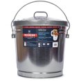 thumbnail image 1 of Galvanized Steel Trash Can, 10-Gallon, Multicolor - Metal Trash can - Trash can with lid - Kitchen Trash can - Outdoor Trash can for Patio - Camping Trash can - Metal Container with lid., 1 of 4