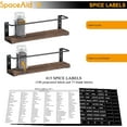 thumbnail image 4 of SpaceAid Spice Rack Organizer for Cabinet Door or Wall Mount with Labels, 4 Pack, 4 of 6