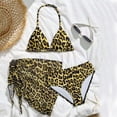 thumbnail image 6 of Xijirk Girls Swimsuit,Leopard Print Two Piece Bikini with Ruffle Top Adjustable Straps and High Waist Bottom Soft Comfortable Fit Swimwear Set for Pool Beach,,7-8 Years,Z02 Yellow, 6 of 9