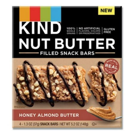 Kind Snacks 26289 Nut Butter Filled Snack Bars, Honey Almond Butter, 1.3 Oz,