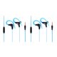thumbnail image 4 of Matsuzay Auriculares con gancho para la oreja Auriculares estéreo para correr Super Bass Sport Auriculares con cable Cómodos de usar Azul 2piezas, 4 of 5