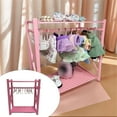 thumbnail image 2 of SSNTSY Doll Closet Organizer, Doll Clothes Hanger & Rack Set, Portable Doll Clothes Storage Organizer for 15/17cm Doll Outfits and Accessories, Mini Wardrobe Rack, Clothes Storage & Display Set, 2 of 9