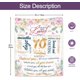 thumbnail image 3 of LHSHID 70th Birthday Gifts for Women 70 Birthday Gifts Women 70 Year Old Birthday Gifts for Women Gifts Blanket for 70 Year Old Woman Happy 70th Birthday Decorations Cheers to 70 Years 30"x40", 3 of 6