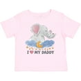 thumbnail image 3 of Inktastic I Love My Daddy Cute Elephants with Moon and Stars Boys or Girls Baby T-Shirt, 3 of 5