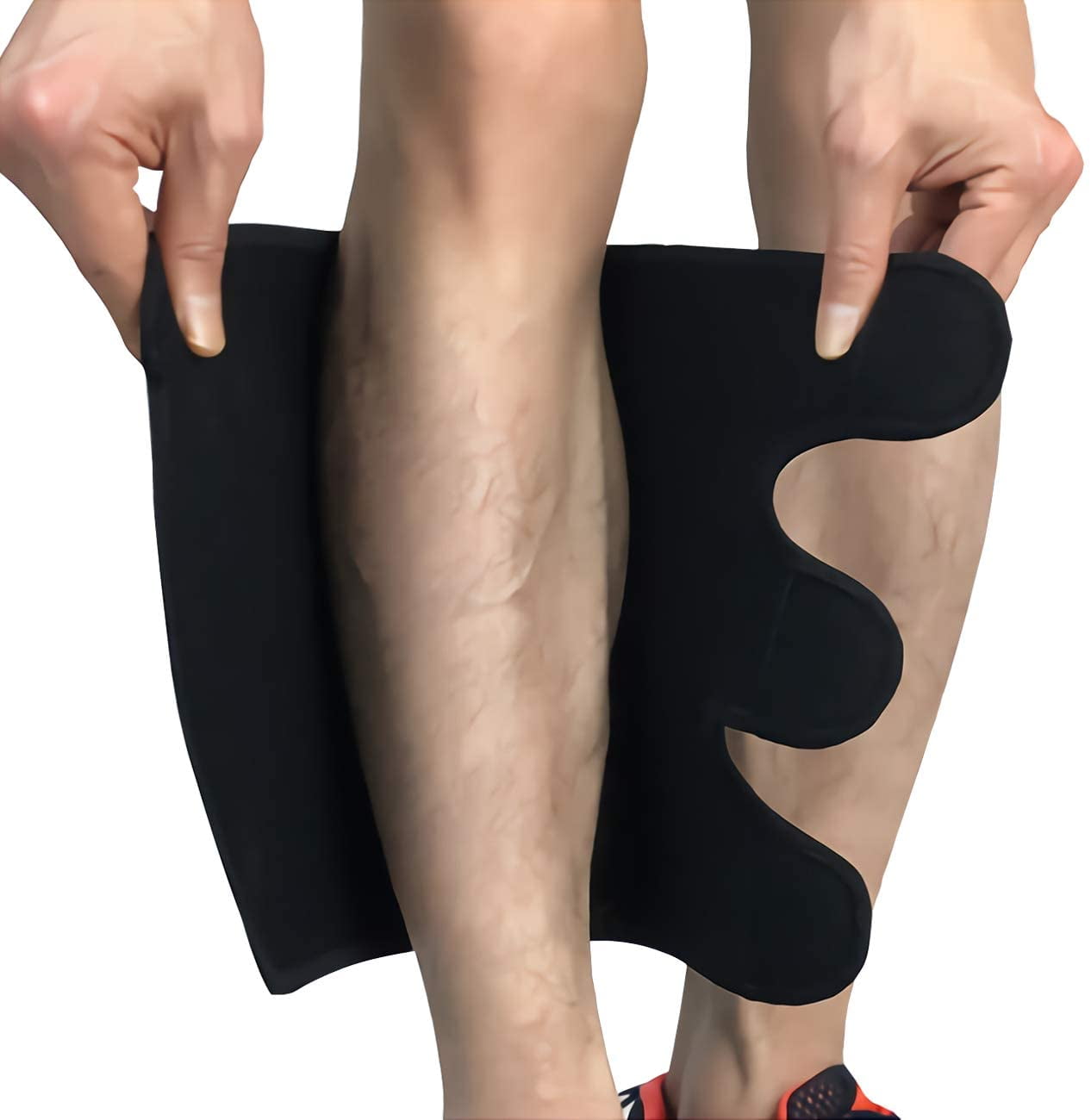 1Pair Elasticated Calf Support Leg Brace Guard Wrap Protector Elastic Sleeve 