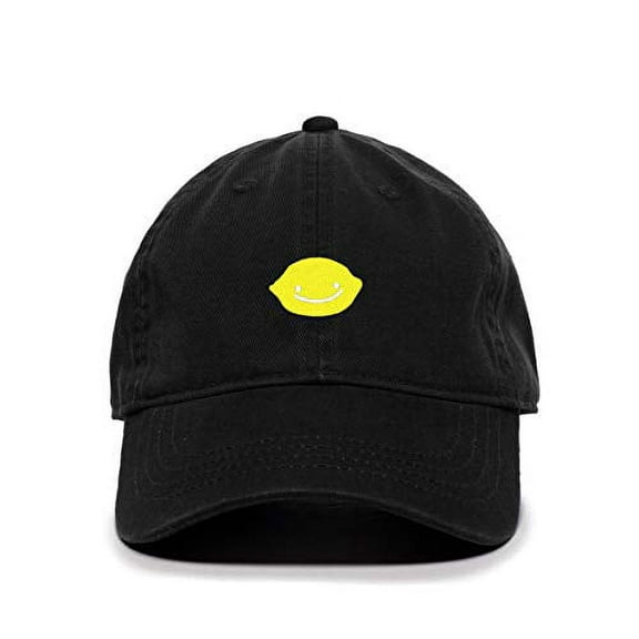 Tech Design Smiling Lemon Baseball Cap Embroidered Cotton Adjustable Dad Hat