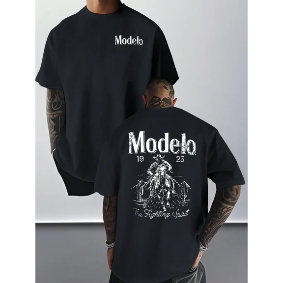 Cool Graphic Tee for Men, 100% Cotton Casual Shirt, Trendy Streetwear T-Shirt, Everyday Outfit