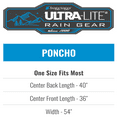thumbnail image 6 of Frogg Toggs Ultra-Lite2 Adult Poncho (Men's or Women's), 6 of 6