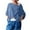 Blue-80, variant on Women's Off Shoulder Top Loose Wrap Asymmetric Hem Tops Batwing Sleeve Trendy Spring Pullover Tee