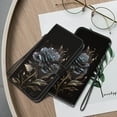 thumbnail image 4 of TECH CIRCLE Wallet Case For Samsung Galaxy S23 Ultra,Premium PU Leather Magnetic Pocket Card Slots with Wrist Strap Flip Stand Protective Women Girl Phone Case for Galaxy S23 Ultra 6.8 2023,Black Rose, 4 of 8