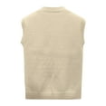 thumbnail image 3 of DuoJiaJ Sweater Vest for Women V Neck Sleeveless Knit Solid Casual Ribbed Pullover Tops Yellow M, 3 of 4