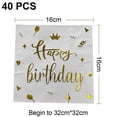 thumbnail image 2 of Paper Napkin Folding 3 Layers Disposable Tableware Dinner ware for Birthday AnniversaryNEW4, 2 of 5