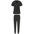 thumbnail image 5 of Scrubs Set for Women Nurse Uniform V-Neck Top and Drawstring Jogger Pants with Multi Pocket Workwear, 5 of 6