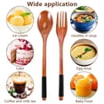 thumbnail image 6 of Wooden Spoons Forks Japanese Style Utensils Set (10 Pieces), 6 of 8