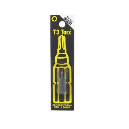 Best Way Tools Torx 1/4 in. x 1 in. L Screwdriver Bit Carbon Steel 1 pc. - Case Of: 1; Each Pack Qty: