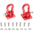 thumbnail image 1 of 2 Pieces RC Car Trailer Buckle, RC Shackle Rescue Lock Accessory for RC Crawler Climbing Car Model(Red), 1 of 5