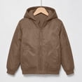 thumbnail image 6 of BFHHYA Boys Winter Coat Teens Youth Casual Zip up Quilted Jackets Windproof Windbreaker Kids Long Sleeve Hooded Outwear with Pockets 5-16 Years, 6 of 8
