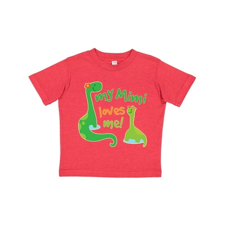 

Inktastic My Mimi Loves Me Grandson Dinosaur Gift Toddler Boy Girl T-Shirt
