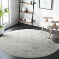 thumbnail image 2 of SAFAVIEH Dream Giles Floral Area Rug, Grey/Blue, 6'7" x 6'7" Square, 2 of 9