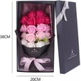 thumbnail image 3 of 18 Rosas Artificiales Aspecto Real Cajas De Flores para Regalo, Coloridos, Adecuados para Bodas, Decoración del Hogar, Regalos, Día de San Valentín, Día de la Madre, Bodas, Dulce Regalo (Rosa), 3 of 4