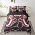 thumbnail image 2 of Erosebridal Teens Gamepads Bed in a Bag Full size,Black Pink Bed Set,Video Game Bedding Full Size,Breathable Geometric Room Decor,Reversible,7-Piece, 2 of 6