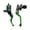 Green, variant on 2Pcs Motorcycle Cylinder Reservoir Levers 7/8" Break Lever Upper Hydraulically Brake Lever Accessory