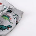 thumbnail image 5 of WhouRiu Boys' Pants Cartoon Dinosaur Prints Stretch Waist Joggers Pants Kids Active Casual Sports Sweatpants Gray,Sized 1-2, 5 of 6