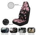 thumbnail image 6 of Yuyamidu Cherry Blossom Front Seat Covers for Cars Bucket Seat Covers Pink Butterfly Automotive Seat Covers Waterproof Automobile Accessories Interior Decoration, 6 of 7