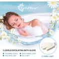 thumbnail image 4 of EvridWear Exfoliating Bath Gloves for Woman Girl 1 Pair Light (White), 4 of 8