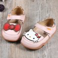 thumbnail image 3 of Hello Kitty, nuevos productos de primavera y otoño, zapatos individuales de Velcro para niñas, zapatos de bebé con estampado de dibujos animados de fondo suave antideslizantes para niños, 3 of 5