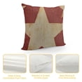 thumbnail image 4 of SHANXI Pillow Covers Big Red Stars USA Patriotic Decorative Pillowcase for Couch Sofa Home 22x22in, 4 of 5