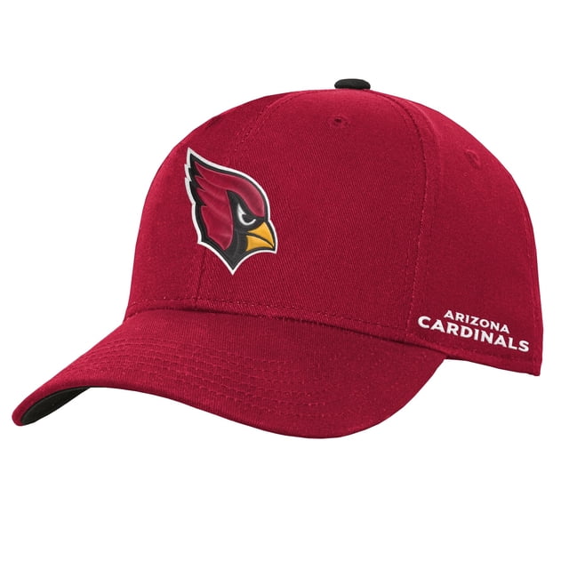 Gorra ajustable con logo primario oficial de la NFL para niños de 8 a 20 años, talla única (EE. UU., Alpha, talla única, Arizona Cardinals, rojo)