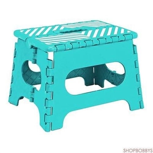 9in Folding Step Stool with Handle Anti Skid feet 330lb Capacity 
