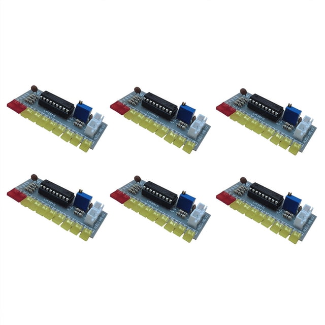 6X LM3915 Audio Level Indicator Diy Kit 10 Led Sound Audio Spectrum Analyzer Level Indicator Kit Electoronics Soldering