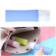 thumbnail image 3 of OULII 1Pcs Travel Dispensing Bottles 80ml Portable Squeezable For Liquid Soaps Blue, 3 of 8