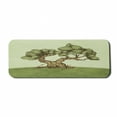thumbnail image 1 of Tree Computer Mouse Pad, Hand Drawn Olive Tree on a Hill Sketch Nature Design Spring, Rectangle Non-Slip Rubber Mousepad Large, 31" x 12" Gaming Size, Pale Green Pale Brown, by Ambesonne, 1 of 2
