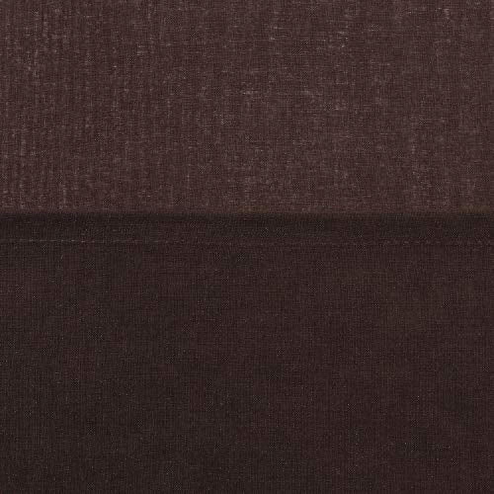 DWCN Brown Sheer Curtains Semi Transparent Voile Rod Pocket Curtains for Bedroom and Living Room, 52 x 84 inches Long, Set of 2 Panels