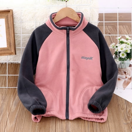 

Sweater For Child Toddler Kids Boys Girls Long Sleeve Winter Fleece Zippered Jacket Thicken Warm Outwear Tops Clothes Coat