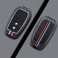 thumbnail image 3 of Key Fob Cover Compatible with Toyota Yaris GR Corolla Cross Yaris Hybrid Hilux C-HR 2020-2024 2 Button Keychain Case Holder Protector,2 Buttons a Grey, 3 of 5