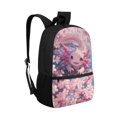 thumbnail image 2 of Jeiento Axolotl Backpack for Girls 8-12 12-14 School Bags Primary Middle School Bookbag Rucksack for Kids Pink Cherry Blossom 17inch Laptop Backpacks Elementary Schoolbag Daypack, 2 of 6