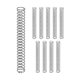 thumbnail image 1 of Uxcell 10-Pack Resortes de Compresión, Longitud de 40mm, OD de 5mm, Resortes de Reemplazo de Acero Inoxidable 304 [Tono Plateado, Tamaño de Alambre de 0.5mm], 1 of 7