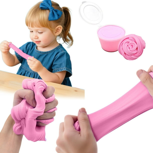 Slime de mantequilla de nube peluda | Juguete sensorial DIY que no se asienta con accesorios | Arcilla elástica para manualidades creativas y alivio del estrés