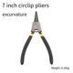 thumbnail image 4 of 4Pcs Snap Ring Pliers 7inch Plier Set Circlip Combination Retaining Clip Tools Eye Pliers Tools Plie, 4 of 5