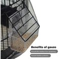 thumbnail image 4 of Universal Bird Cage Seed Catcher Seed Catcher Guard Net Cover Parrot Nylon Mesh Net Cover Soft Airy Cage Net Stretchy Skirt For Round Square Cages (ci, 4 of 5