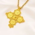 thumbnail image 5 of Ethiopian Jewelry Cross 14K Yellow Gold Pendant Necklaces African Eritrean Habesha Wedding Accessories Gift, 5 of 6