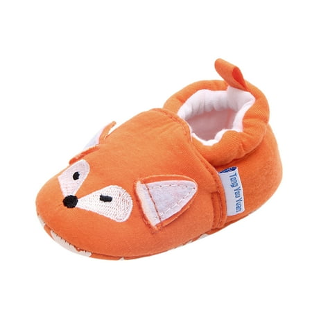 

nsendm Shoes Animal Prewalker Toddler Warm Infant Baby Girls Plush Shoes Boys Baby Shoes Shoes Toddler Size 5 Shoes Orange 0 Months
