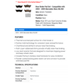 thumbnail image 2 of Rear Brake Pad Set - Compatible with 2003 - 2005 Mercedes-Benz ML350 2004, 2 of 2