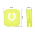 thumbnail image 2 of Uxcell Tennis Vibration Dampener, 4 Pack Square Shock Absorber Yellow, 2 of 6
