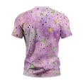 thumbnail image 5 of Resicozy Mardi Gras Shirt for Men Funny Print Pullovers Fashion Casual Crew Neck Short Sleeve Shirts Light pink 5XL, 5 of 5